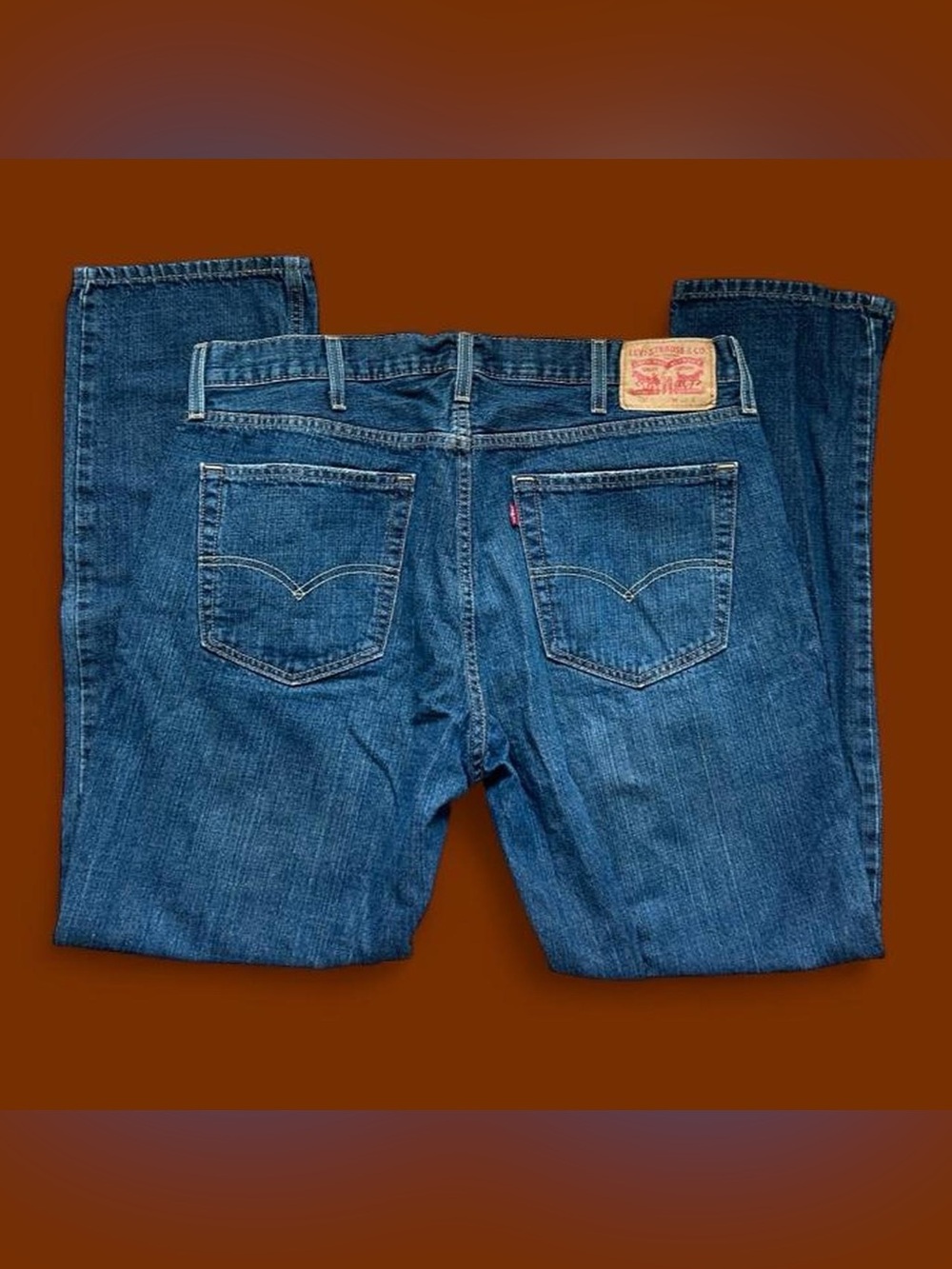 Levi's Dark Blue Straight Leg Men's Jeans
